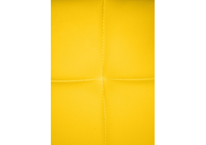 Chaise visiteur Canada B en cuir artificiel jaune