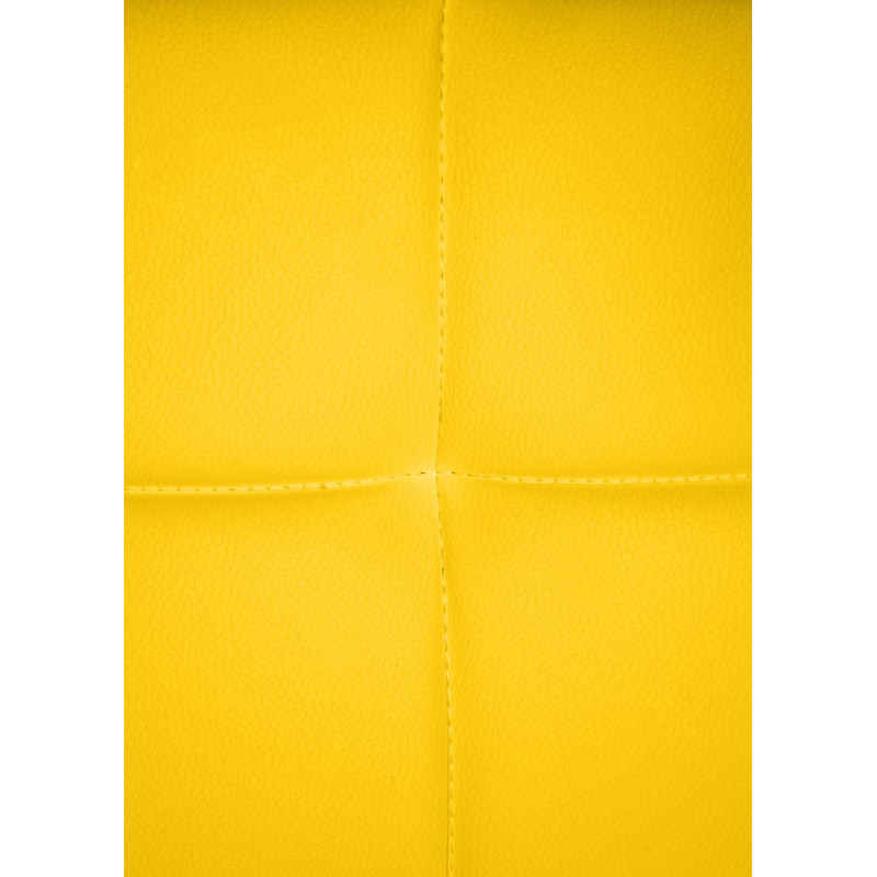 Chaise visiteur Canada B en cuir artificiel jaune