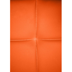 Sedia da visita Canada B in ecopelle arancione