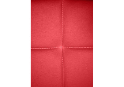 Silla de visita Canada B en cuero artificial rojo