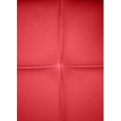 Chaise visiteur Canada B en cuir artificiel rouge