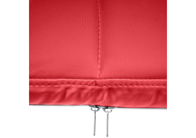 Chaise visiteur Canada B en cuir artificiel rouge
