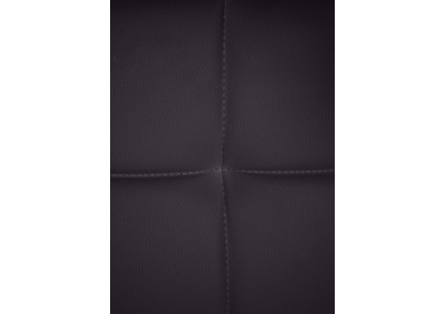 Chaise visiteur Canada B en cuir artificiel noir