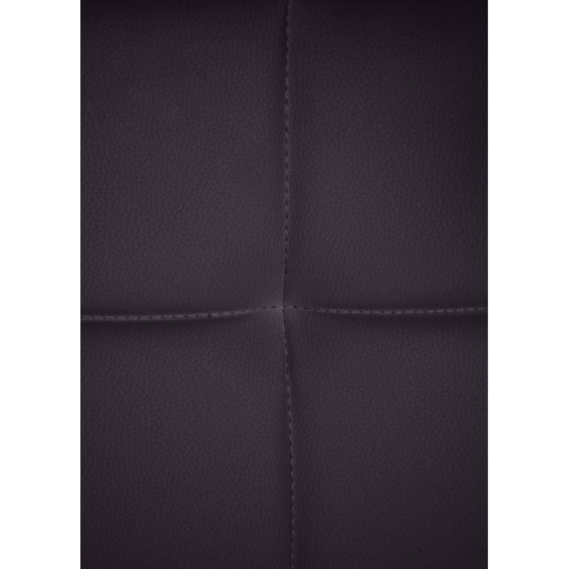 Sedia da visita Canada B in ecopelle nera