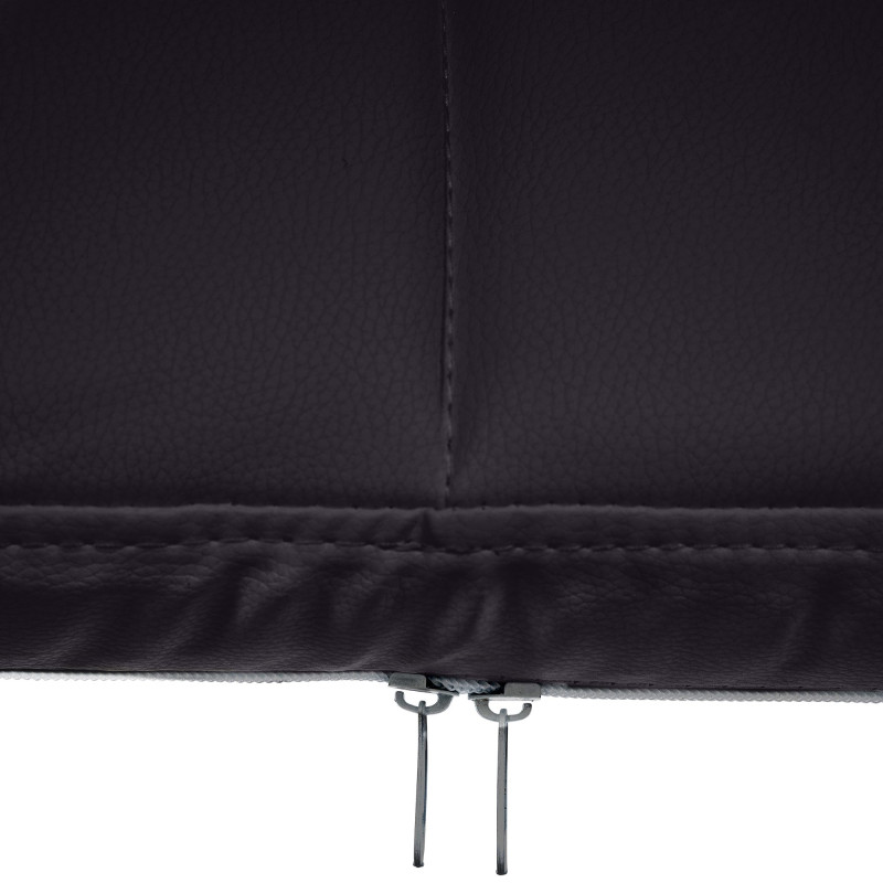 Sedia da visita Canada B in ecopelle nera