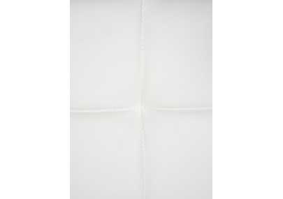 Chaise visiteur Canada B en cuir artificiel blanc