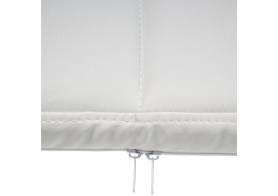 Chaise visiteur Canada B en cuir artificiel blanc