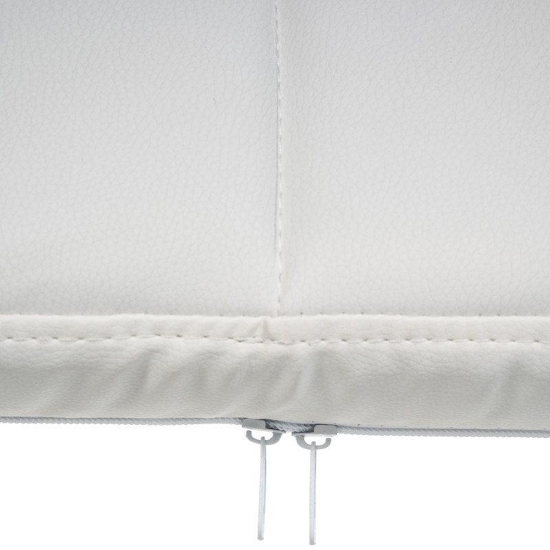 Sedia da visita Canada B in ecopelle bianca