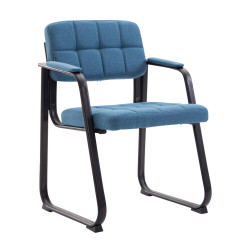 Chaise visiteur Canada B tissu bleu