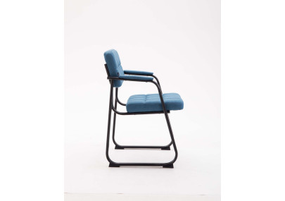 Chaise visiteur Canada B tissu bleu