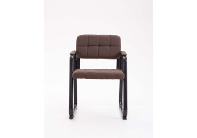 Chaise visiteur Canada B en tissu marron