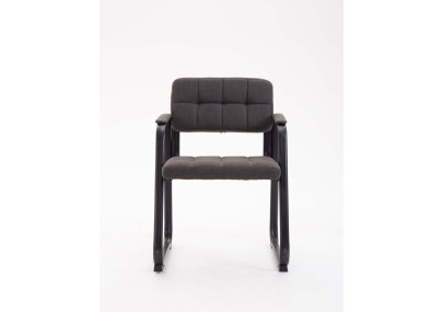 Chaise visiteur Canada B tissu gris foncé