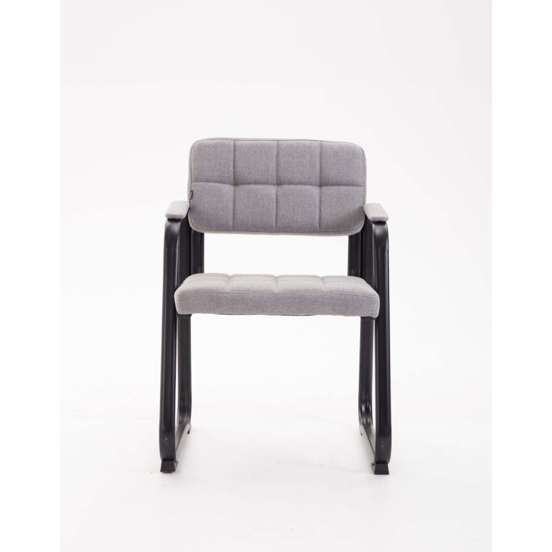 Silla de visita Canadá B tela gris claro