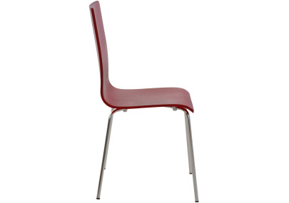 Lot de 2 chaises visiteurs Pepe rouge