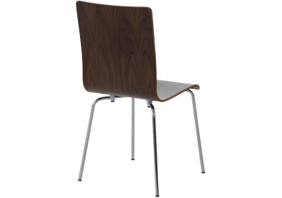 Lot de 2 chaises visiteurs Pepe en noyer