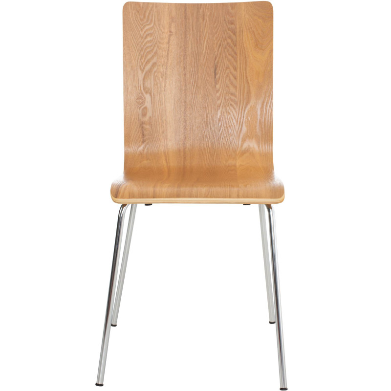 Ensemble de 4 chaises visiteurs Pepe en chêne