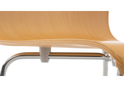 Lot de 2 chaises visiteurs Pepe natura