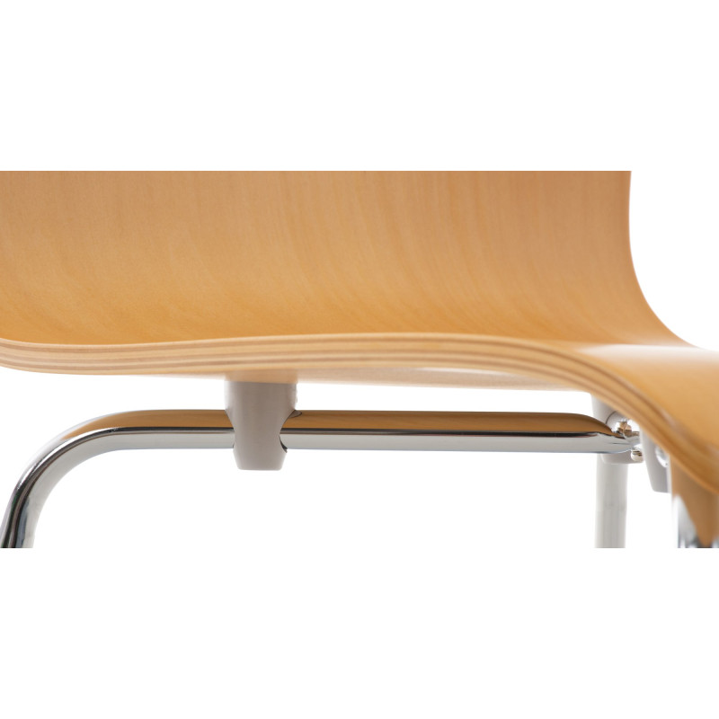 Lot de 2 chaises visiteurs Pepe natura