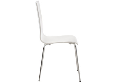 Lot de 4 chaises visiteurs Pepe en blanc