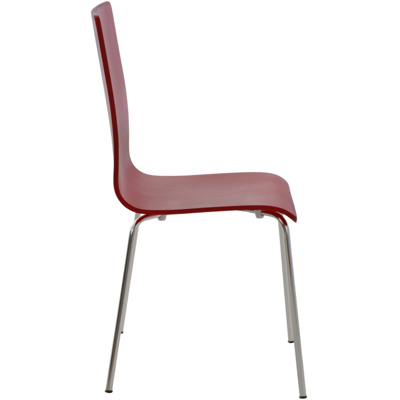 Lote de 4 sillas de visita Pepe rojas