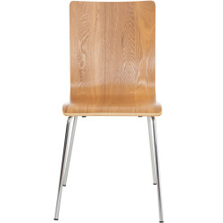 Lot de 2 chaises visiteurs Pepe en chêne