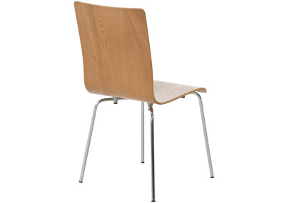 Lot de 2 chaises visiteurs Pepe en chêne