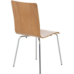 Coppia di sedie visitatore Pepe in rovere