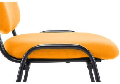 Chaise visiteur Ken V2 tissu orange