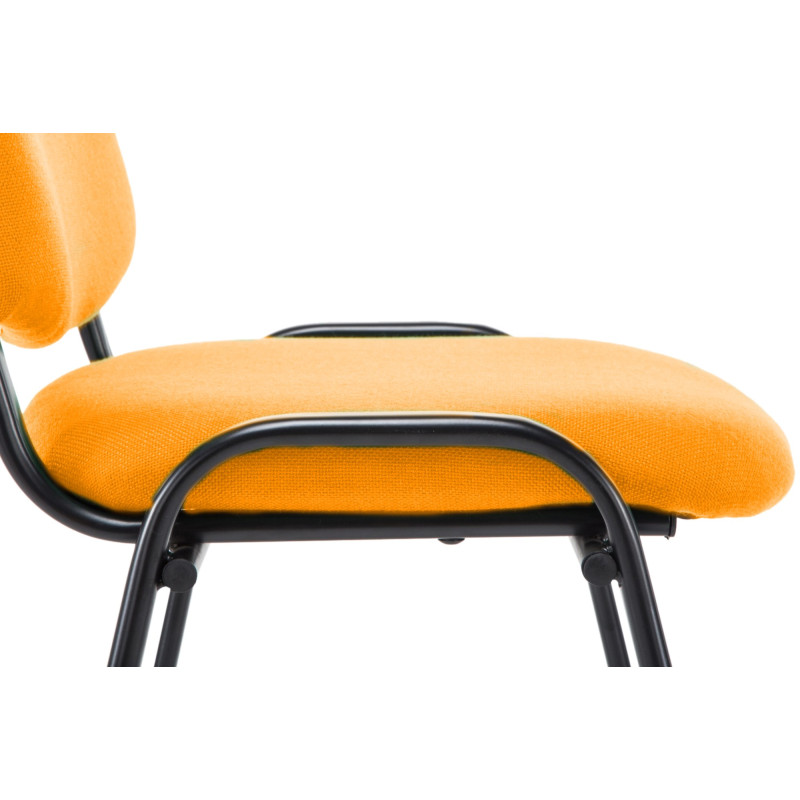 Chaise visiteur Ken V2 tissu orange