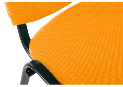 Chaise visiteur Ken V2 tissu orange
