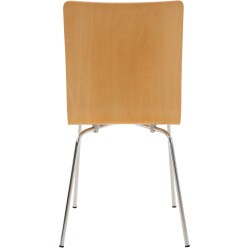 Lot de 4 chaises visiteurs Pepe natura