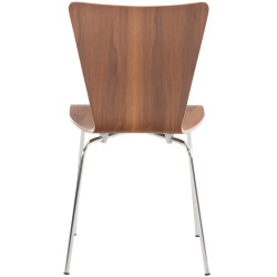 Cadeira de visitante Aaron em nogueira