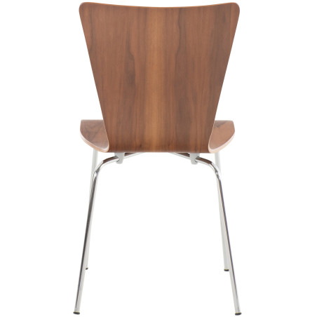Cadeira de visitante Aaron em nogueira