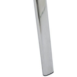 Silla de visita Ken C en cuero artificial naranja