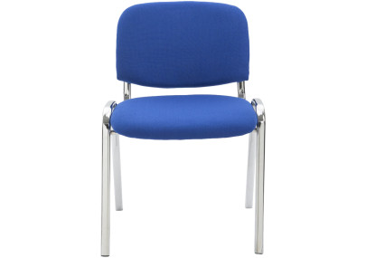 Chaise visiteur Ken C en tissu bleu