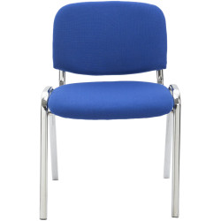 Silla de visita Ken C en tela azul