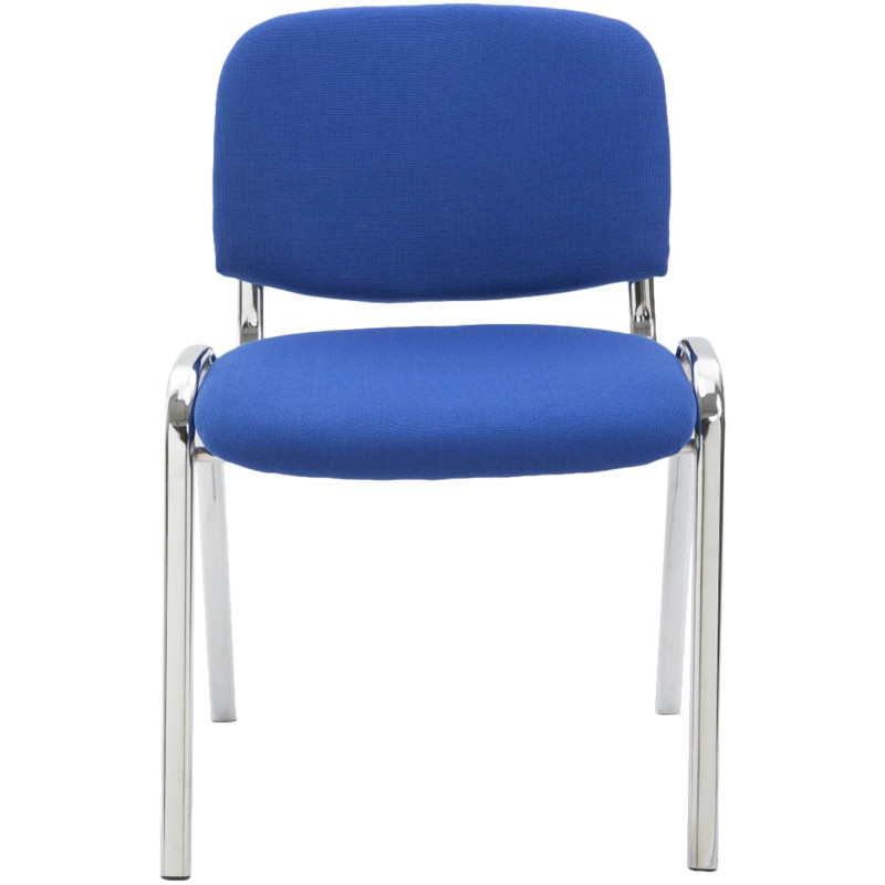 Silla de visita Ken C en tela azul
