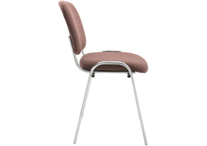 Chaise visiteur Ken C en tissu marron