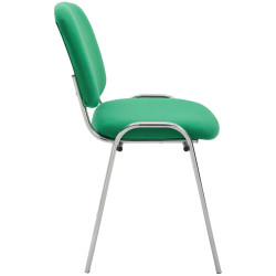 Chaise visiteur Ken C en tissu vert