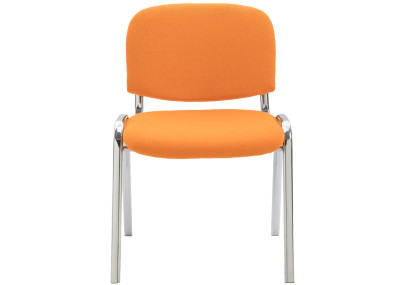 Chaise visiteur Ken C en tissu orange