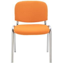 Sedia da visita Ken C in tessuto arancione