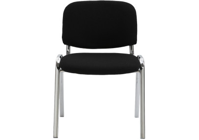 Chaise visiteur Ken C en tissu noir
