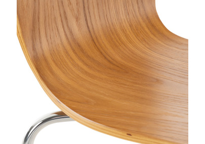 Chaise visiteur en chêne Aaron