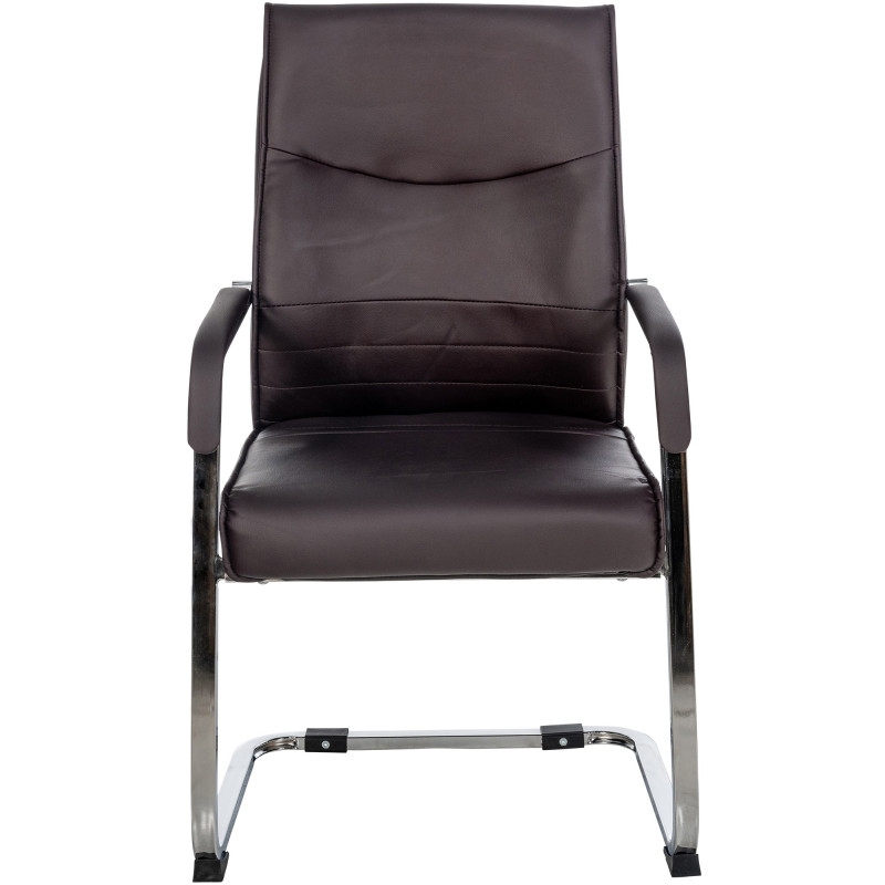 Chaise visiteur Hobart marron