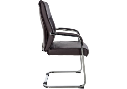 Chaise visiteur Hobart marron