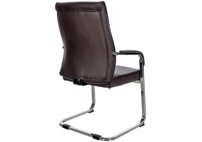 Chaise visiteur Hobart marron