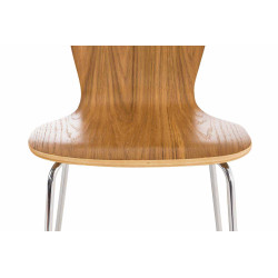 Coppia di sedie visitatore Aaron in rovere