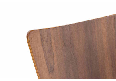 Lot de 2 chaises visiteurs Aaron en noyer