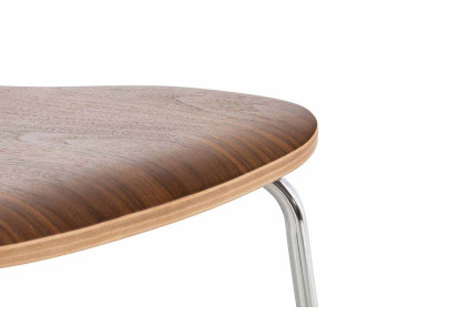 Lot de 2 chaises visiteurs Aaron en noyer