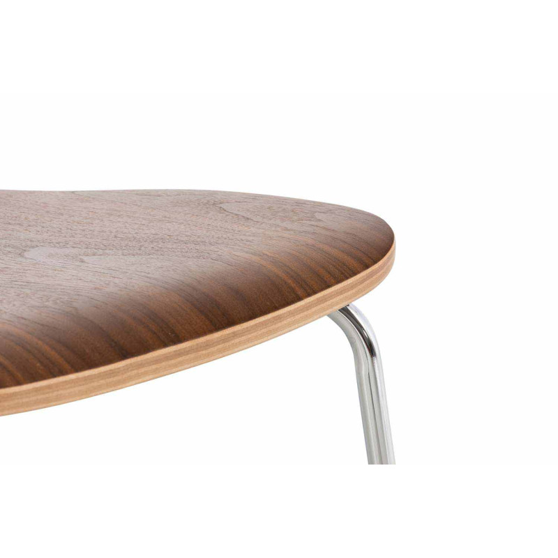 Lotto di 2 sedie visitatore Aaron in noce